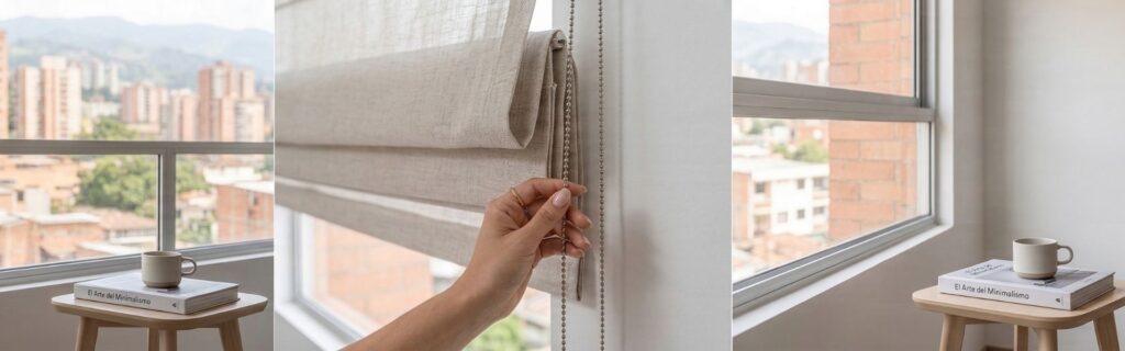 Cortinas Romanas en floriddablanca