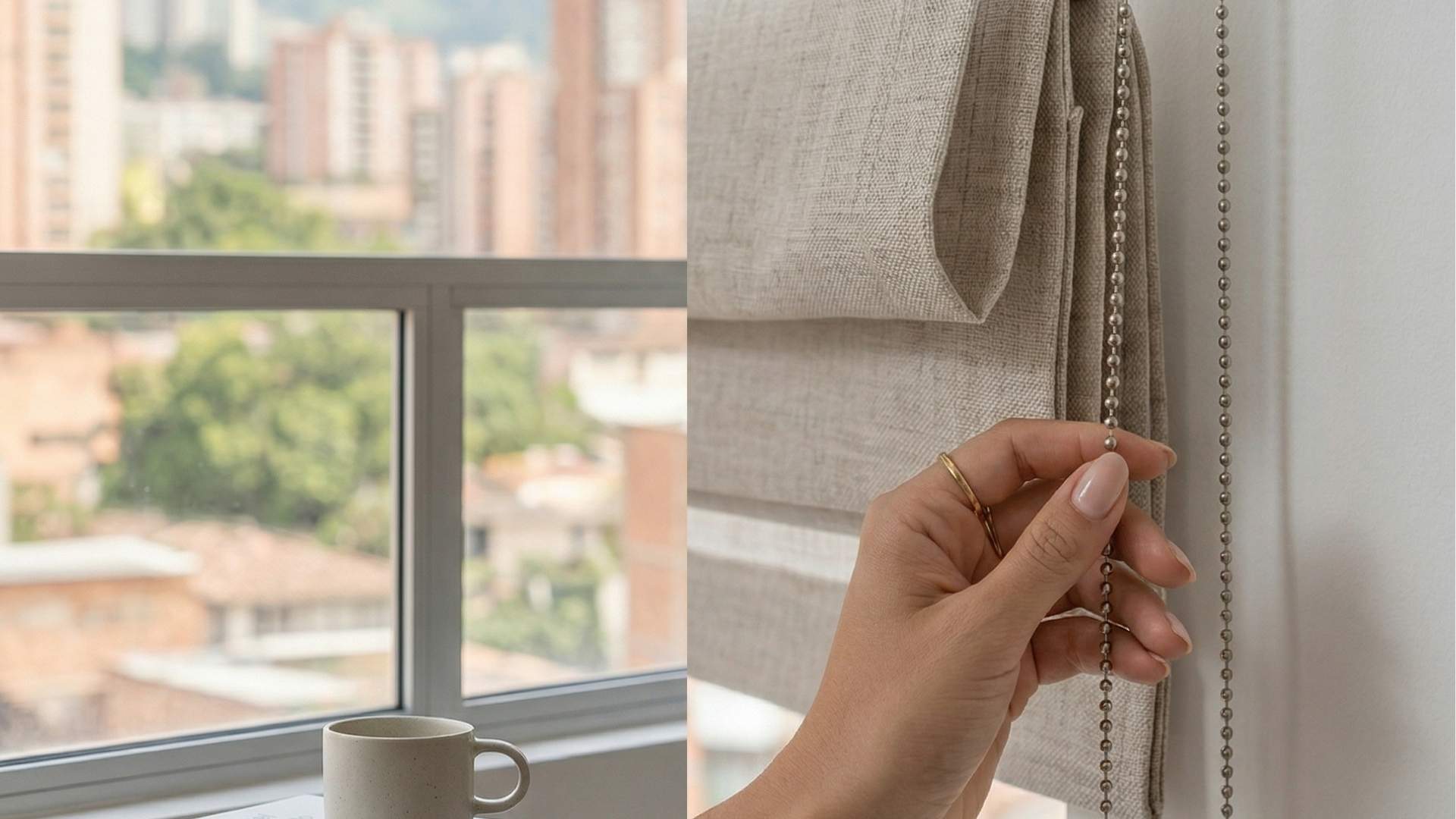 Cortinas Romanas en Bucaramanga: Diseño Minimalista y Ahorro de Espacio para tu Apartamento