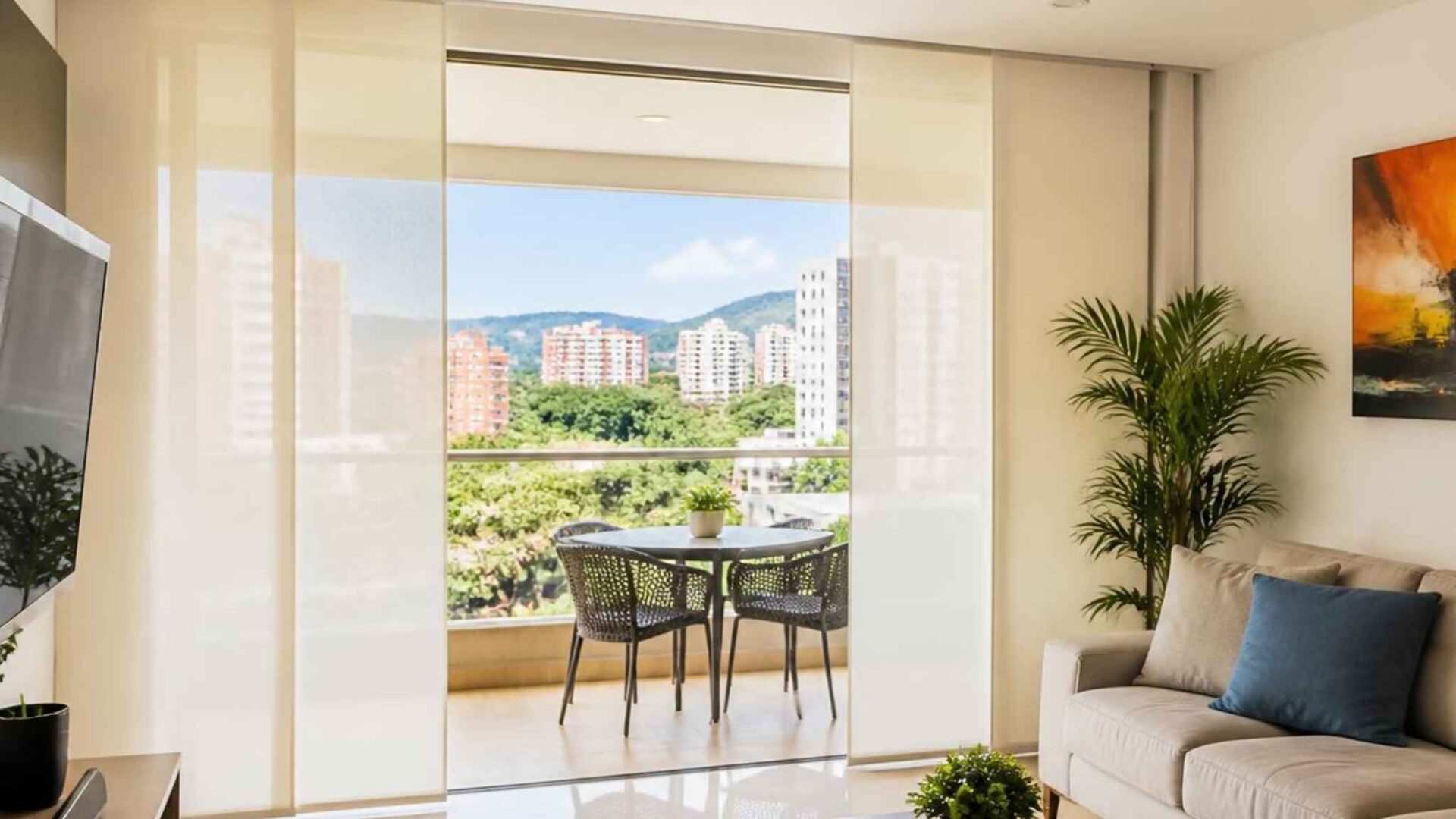 Panel japonés: La solución más elegante para grandes ventanales y puertas corredizas